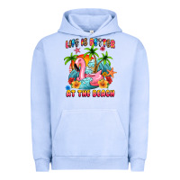 Pigment Grape Ice life is better at the beach Urban Hoodie - MaliasSmallBusiness