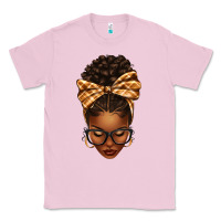 Bubblegum Pink plaid bandana afro woman Classic Tee - texasbilliewilder