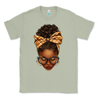 Matcha plaid bandana afro woman Classic Tee - texasbilliewilder