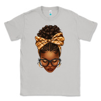Moon Dust plaid bandana afro woman Classic Tee - texasbilliewilder