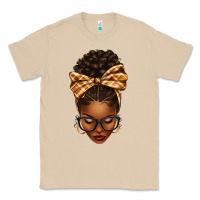Mushroom plaid bandana afro woman Classic Tee - texasbilliewilder