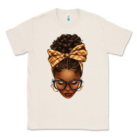 Natural plaid bandana afro woman Classic Tee - texasbilliewilder