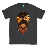 Smoke plaid bandana afro woman Classic Tee - texasbilliewilder