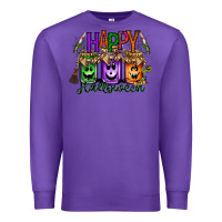 Purple happy halloween jar Premium Sweatshirt - RacoonDesign