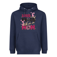Navy loud and proud cheer mom Heavyweight Hoodie - Zillion Design Studio