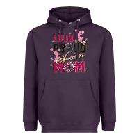 Plum loud and proud cheer mom Heavyweight Hoodie - Zillion Design Studio