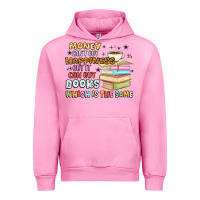 Fuchsia Pink money can't buy happiness but it can buy books Urban Hoodie - MaliasSmallBusiness