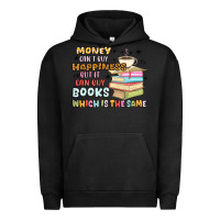 Pigment Black money can't buy happiness but it can buy books Urban Hoodie - MaliasSmallBusiness