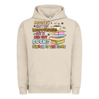 Pigment French Oak money can't buy happiness but it can buy books Urban Hoodie - MaliasSmallBusiness