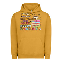 Pigment Peanut Butter money can't buy happiness but it can buy books Urban Hoodie - MaliasSmallBusiness