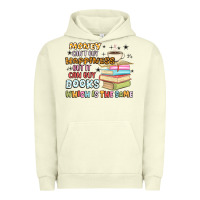 Pigment Pistachio money can't buy happiness but it can buy books Urban Hoodie - MaliasSmallBusiness