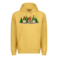 Antique Gold Christmas gnomes Premium Hoodie - Jasminsmagicworld