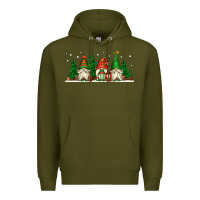 Army Green Christmas gnomes Premium Hoodie - Jasminsmagicworld