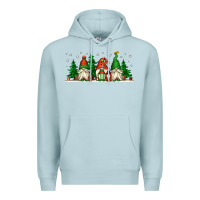 Blue Mist Christmas gnomes Premium Hoodie - Jasminsmagicworld