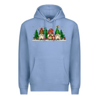 Colony Blue Christmas gnomes Premium Hoodie - Jasminsmagicworld