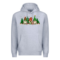 Heather Grey Christmas gnomes Premium Hoodie - Jasminsmagicworld