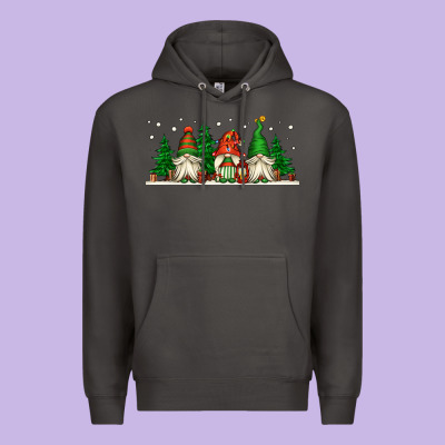 Christmas Gnomes Premium Hoodie Designed By Jasminsmagicworld