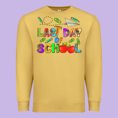 Last Day Of School Premium Sweatshirt Designed By Hra Design Shop