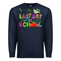 Navy last day of school Premium Sweatshirt - HRA Design Shop