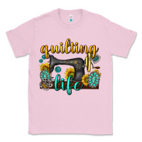 Bubblegum Pink quilting life western Classic Tee - texasbilliewilder