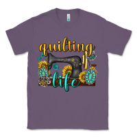 Lavender quilting life western Classic Tee - texasbilliewilder
