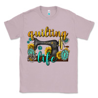 Lilac quilting life western Classic Tee - texasbilliewilder
