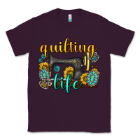 Plum quilting life western Classic Tee - texasbilliewilder