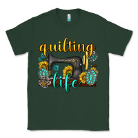 Sports Green quilting life western Classic Tee - texasbilliewilder