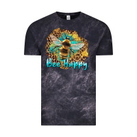 Cloud Black bee happy Vintage Tee - Artiststas
