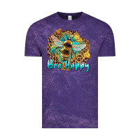 Cloud Purple bee happy Vintage Tee - Artiststas
