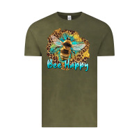 Vintage Olive bee happy Vintage Tee - Artiststas