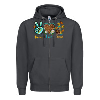 Smoke peace love jesus Zipper Hoodie - texasbilliewilder