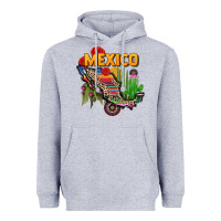 Heather Grey mexico map Heavyweight Hoodie - CTS Tumbler Store