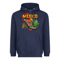 Navy mexico map Heavyweight Hoodie - CTS Tumbler Store