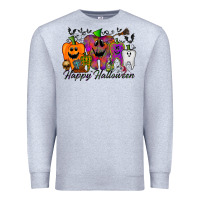 Heather Grey happy halloween tooth Premium Sweatshirt - RacoonDesign