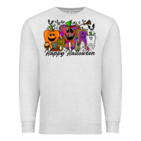 Oatmeal Heather happy halloween tooth Premium Sweatshirt - RacoonDesign