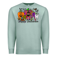Seafoam happy halloween tooth Premium Sweatshirt - RacoonDesign