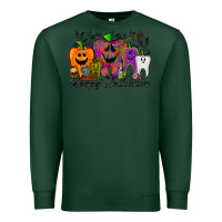 Sports Green happy halloween tooth Premium Sweatshirt - RacoonDesign