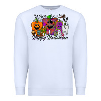 White happy halloween tooth Premium Sweatshirt - RacoonDesign