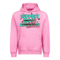 Fuchsia Pink support small businesses big dreams Urban Hoodie - MaliasSmallBusiness