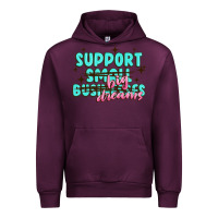 Mauve Wine support small businesses big dreams Urban Hoodie - MaliasSmallBusiness