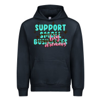 Navy support small businesses big dreams Urban Hoodie - MaliasSmallBusiness