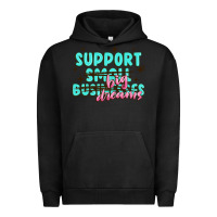 Pigment Black support small businesses big dreams Urban Hoodie - MaliasSmallBusiness