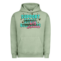 Pigment Oil Green support small businesses big dreams Urban Hoodie - MaliasSmallBusiness