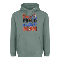 Sage loud and proud football mom Heavyweight Hoodie - Zillion Design Studio
