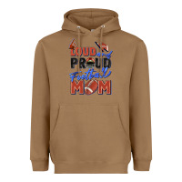 Toasted Coconut loud and proud football mom Heavyweight Hoodie - Zillion Design Studio