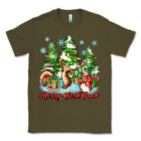 Army Green merry christmas rabbits Classic Tee - Zillion Design Studio