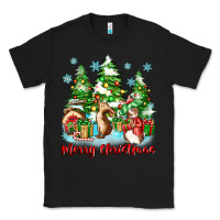 Black merry christmas rabbits Classic Tee - Zillion Design Studio