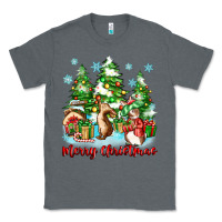 Charcoal Heather merry christmas rabbits Classic Tee - Zillion Design Studio