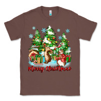 Chestnut merry christmas rabbits Classic Tee - Zillion Design Studio